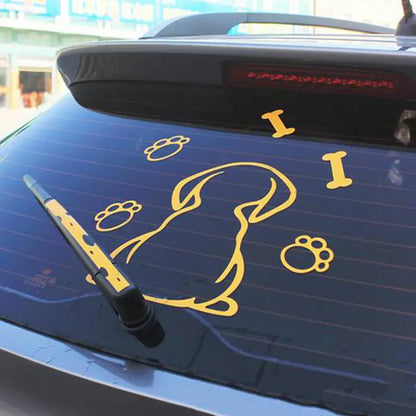 Adorable Doxie-Shaped Car Sticker